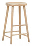 Hamilton Interiors Dining Lyon Washed Grey Oak Wood Bar Stool House of Isabella UK