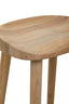 Hamilton Interiors Dining Lyon Washed Grey Oak Wood Bar Stool House of Isabella UK