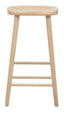 Hamilton Interiors Dining Lyon Washed Grey Oak Wood Bar Stool House of Isabella UK