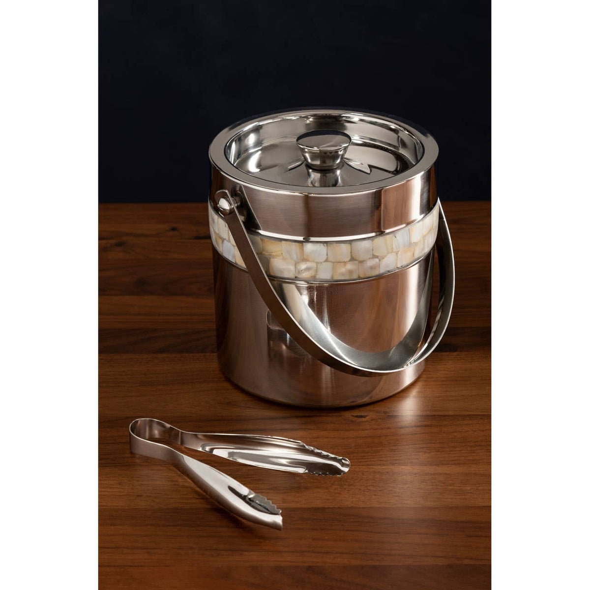 Hamilton Interiors Dining Mother Of Pearl Inlay Design Ice Bucket House of Isabella UK