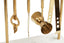 Hamilton Interiors Dining Omari Marble And Gold Finish Bar Tool Stand House of Isabella UK