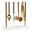 Hamilton Interiors Dining Omari Marble And Gold Finish Bar Tool Stand House of Isabella UK