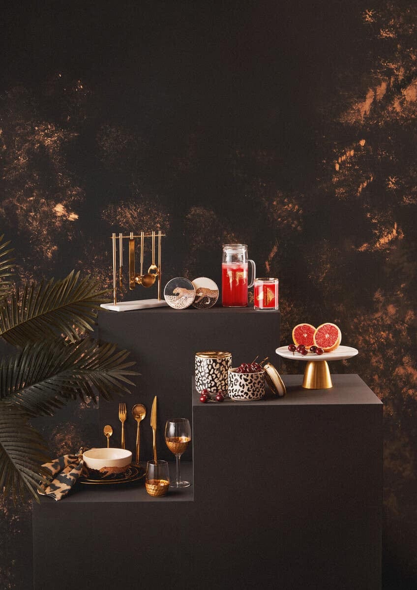Hamilton Interiors Dining Omari Marble And Gold Finish Bar Tool Stand House of Isabella UK