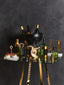 Hamilton Interiors Dining Omari Marble And Gold Finish Bar Tool Stand House of Isabella UK