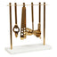 Hamilton Interiors Dining Omari Marble And Gold Finish Bar Tool Stand House of Isabella UK