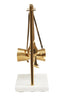 Hamilton Interiors Dining Omari Marble And Gold Finish Bar Tool Stand House of Isabella UK