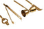 Hamilton Interiors Dining Omari Marble And Gold Finish Bar Tool Stand House of Isabella UK