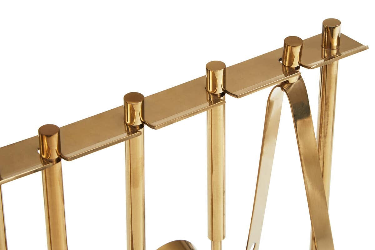 Hamilton Interiors Dining Omari Marble And Gold Finish Bar Tool Stand House of Isabella UK