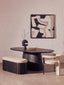 Hamilton Interiors Dining Perdoba Mango Wood Oval Dining Table in Black Finish House of Isabella UK