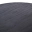 Hamilton Interiors Dining Perdoba Mango Wood Oval Dining Table in Black Finish House of Isabella UK