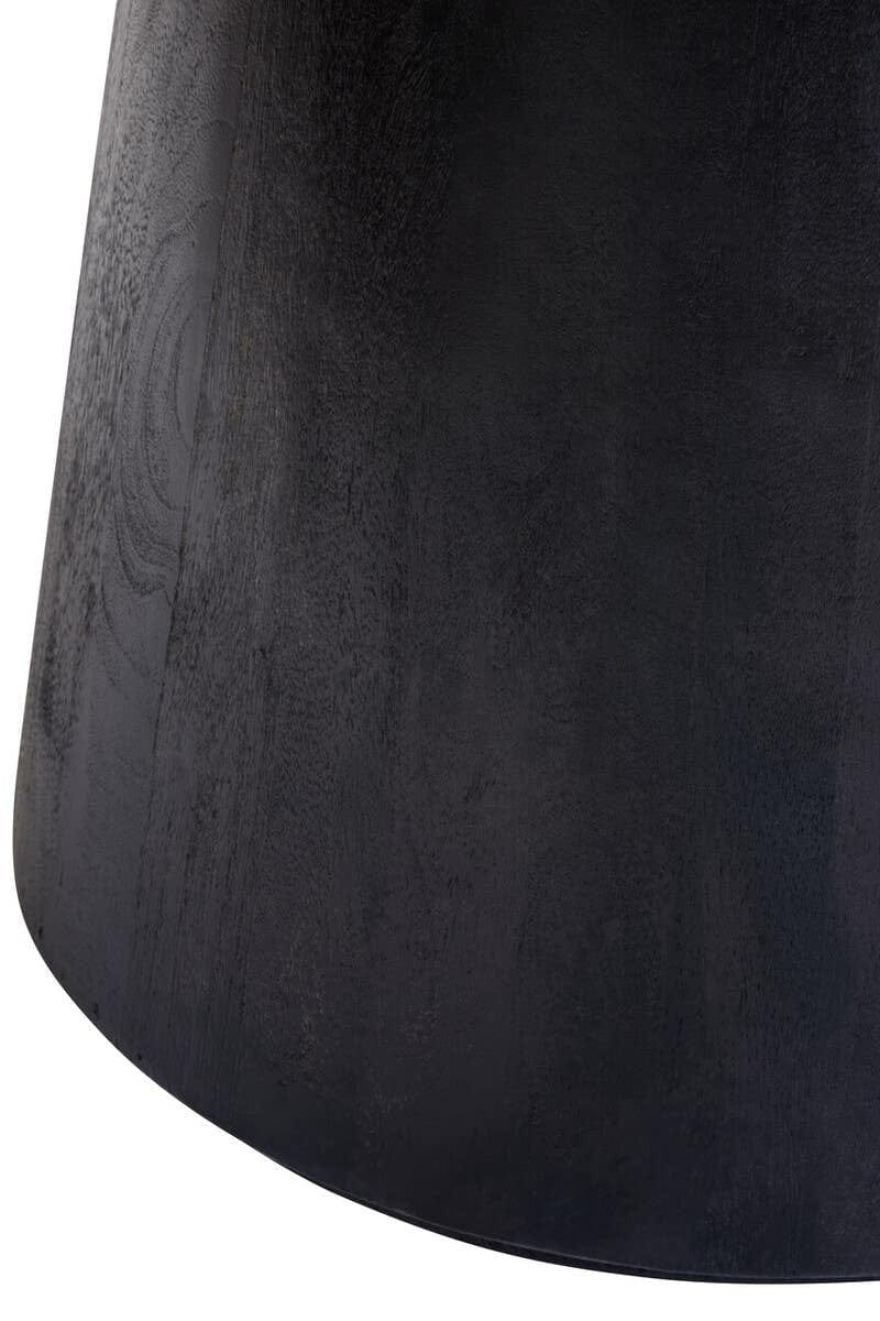 Hamilton Interiors Dining Perdoba Mango Wood Oval Dining Table in Black Finish House of Isabella UK