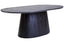 Hamilton Interiors Dining Perdoba Mango Wood Oval Dining Table in Black Finish House of Isabella UK