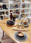 Hamilton Interiors Dining Salmo Red Marble Lazy Susan House of Isabella UK