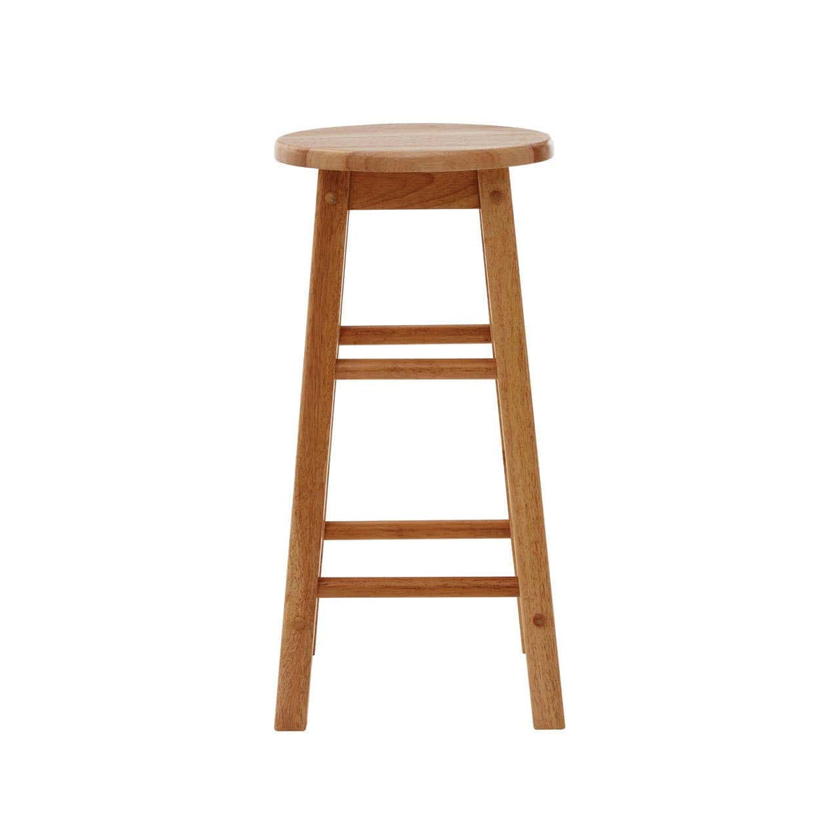 Hamilton Interiors Dining Selby Natural Tropical Hevea Wood Bar Stool House of Isabella UK