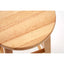 Hamilton Interiors Dining Selby Natural Tropical Hevea Wood Bar Stool House of Isabella UK