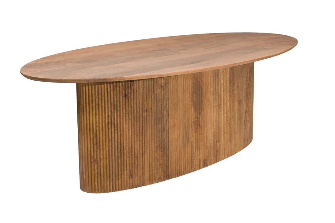 Hamilton Interiors Dining Torello Mango Wood Oval Dining Table House of Isabella UK