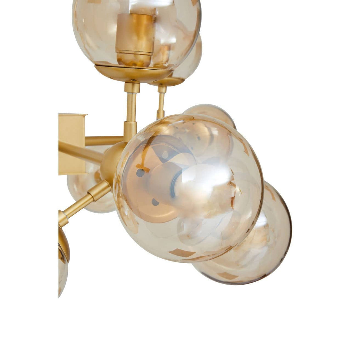 Hamilton Interiors Lighting Abira Gold 12 Arm Pendant Light House of Isabella UK