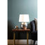 Hamilton Interiors Lighting Amiya Dimple Effect Table Lamp in Chrome with Fabric Shade House of Isabella UK