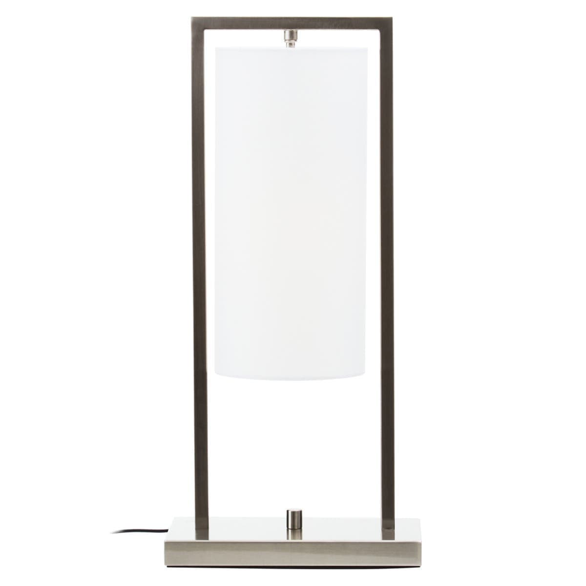 Hamilton Interiors Lighting Atkins Nickel Finish Table Lamp House of Isabella UK