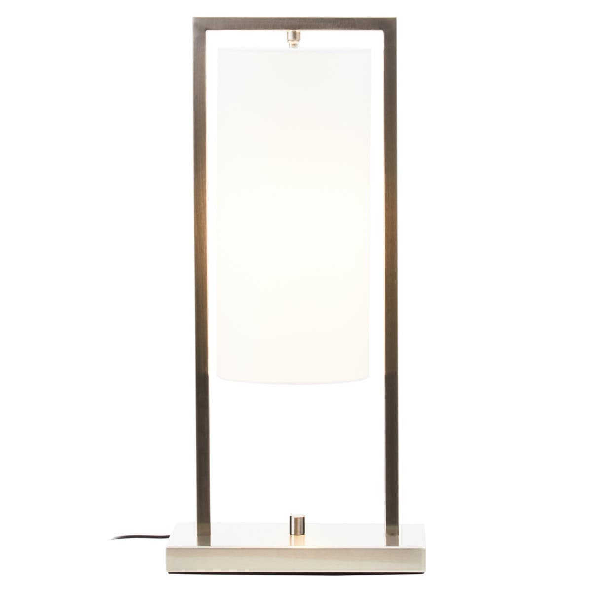 Hamilton Interiors Lighting Atkins Nickel Finish Table Lamp House of Isabella UK