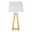 Hamilton Interiors Lighting Brett Pine Wood Table Lamp House of Isabella UK
