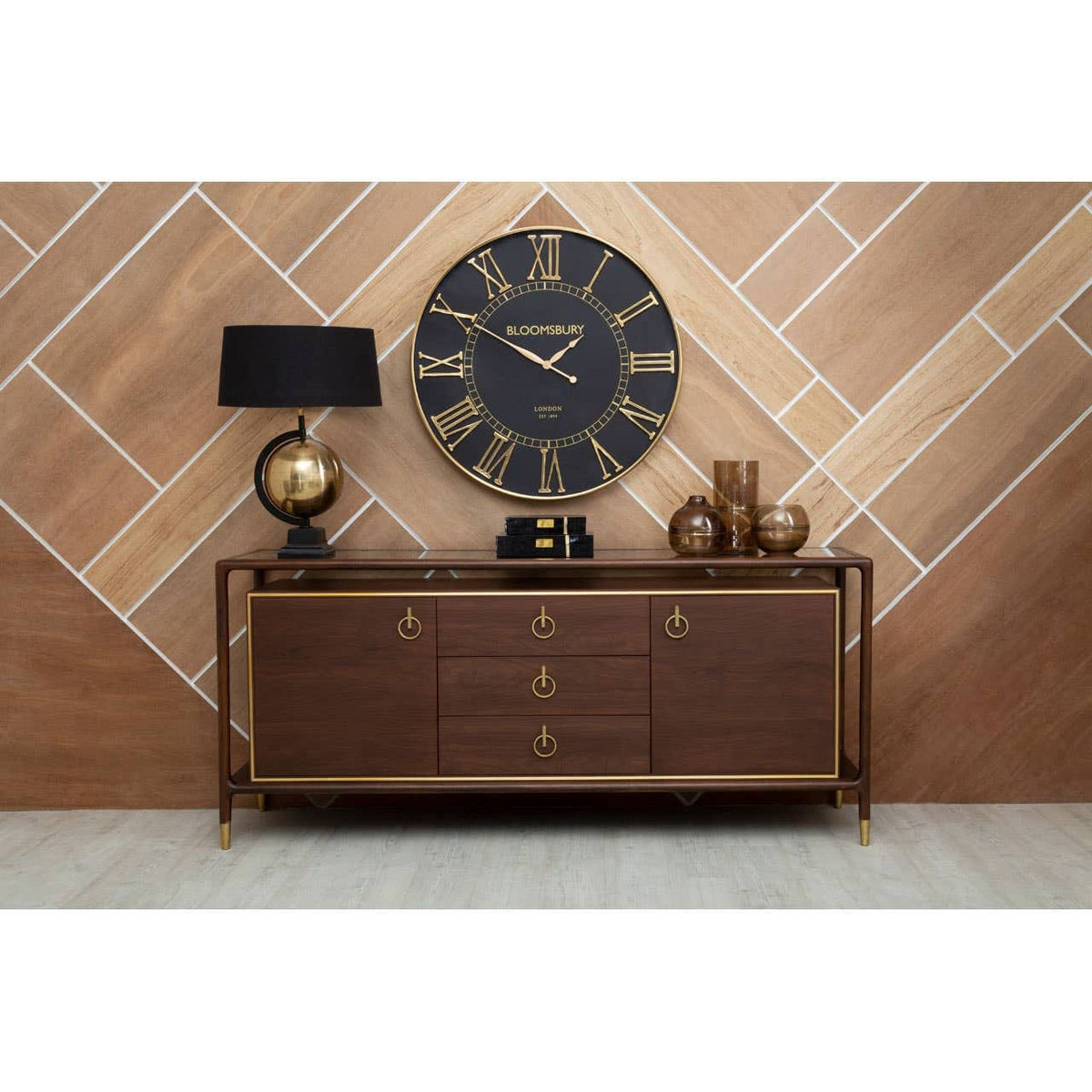 Hamilton Interiors Lighting Churchill Globe Antique Brass Table Lamp House of Isabella UK