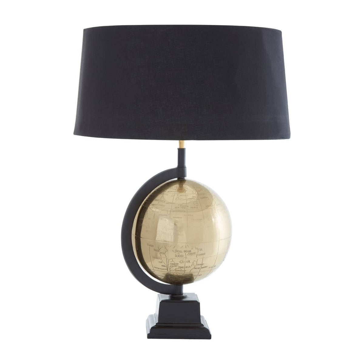 Hamilton Interiors Lighting Churchill Globe Antique Brass Table Lamp House of Isabella UK