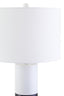 Hamilton Interiors Lighting Eben Black and White Marble Table Lamp House of Isabella UK