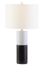Hamilton Interiors Lighting Eben Black and White Marble Table Lamp House of Isabella UK