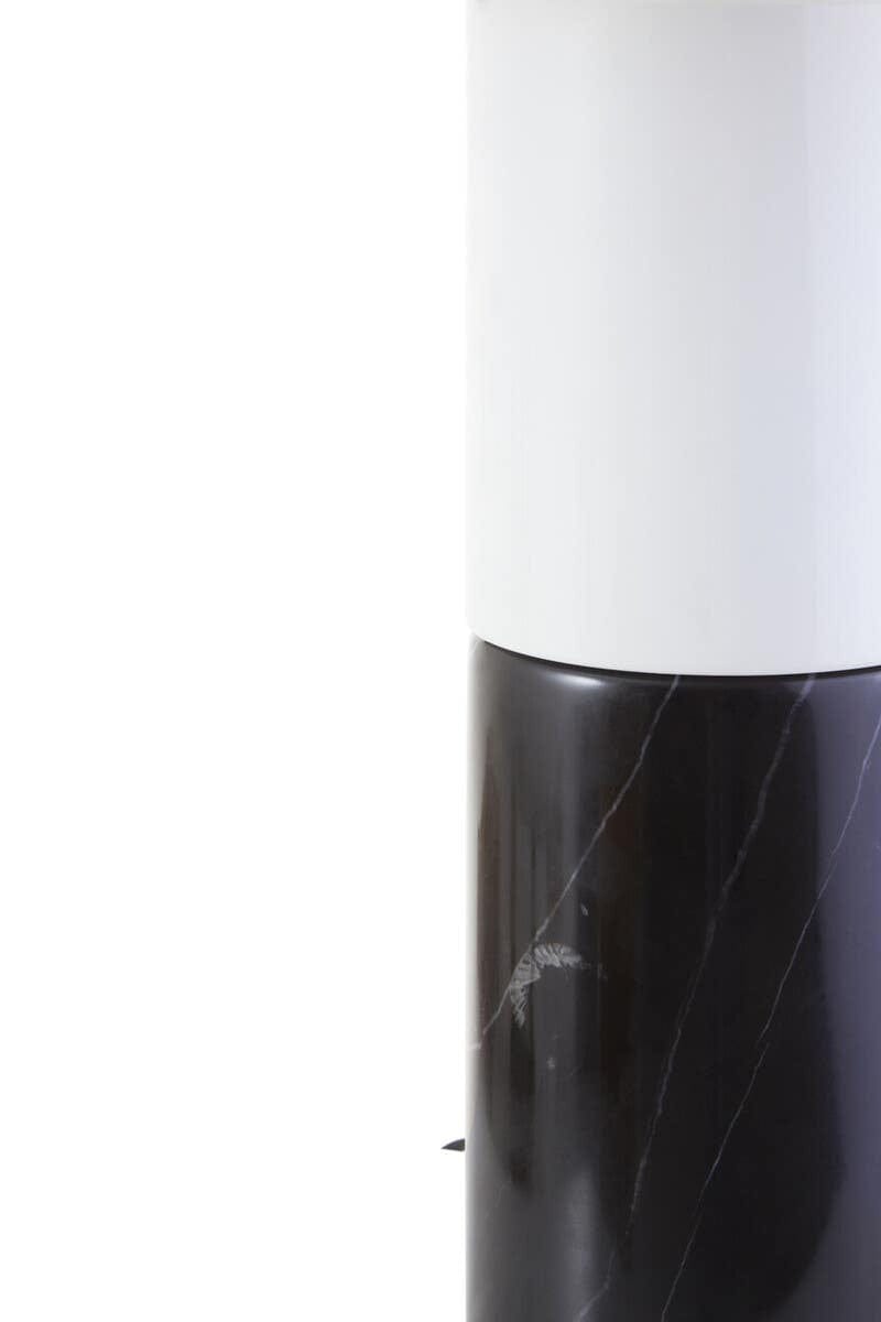 Hamilton Interiors Lighting Eben Black and White Marble Table Lamp House of Isabella UK