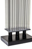 Hamilton Interiors Lighting Elana Clear Glass Table Lamp With Matte Black Base House of Isabella UK
