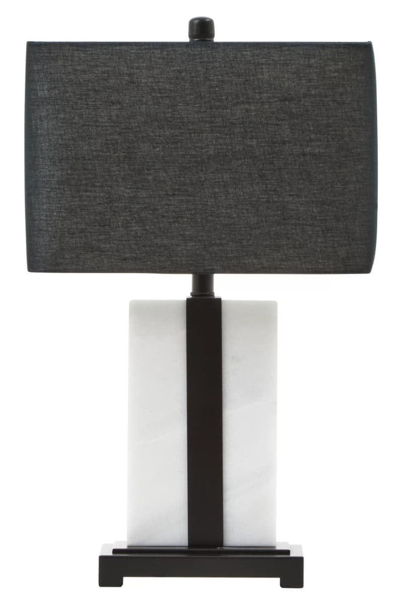 Hamilton Interiors Lighting Elvie Black and White Marble Table Lamp House of Isabella UK