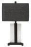 Hamilton Interiors Lighting Elvie Black and White Marble Table Lamp House of Isabella UK