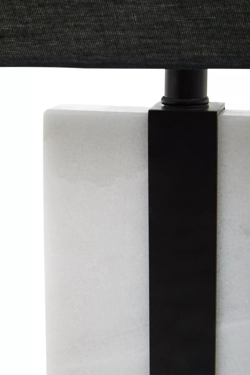 Hamilton Interiors Lighting Elvie Black and White Marble Table Lamp House of Isabella UK