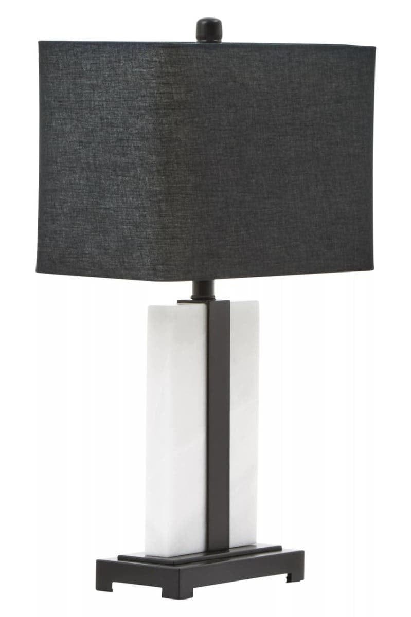 Hamilton Interiors Lighting Elvie Black and White Marble Table Lamp House of Isabella UK