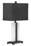 Hamilton Interiors Lighting Elvie Black and White Marble Table Lamp House of Isabella UK