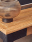 Hamilton Interiors Lighting Enola Large Ribbed Smoked Glass Table Lamp House of Isabella UK