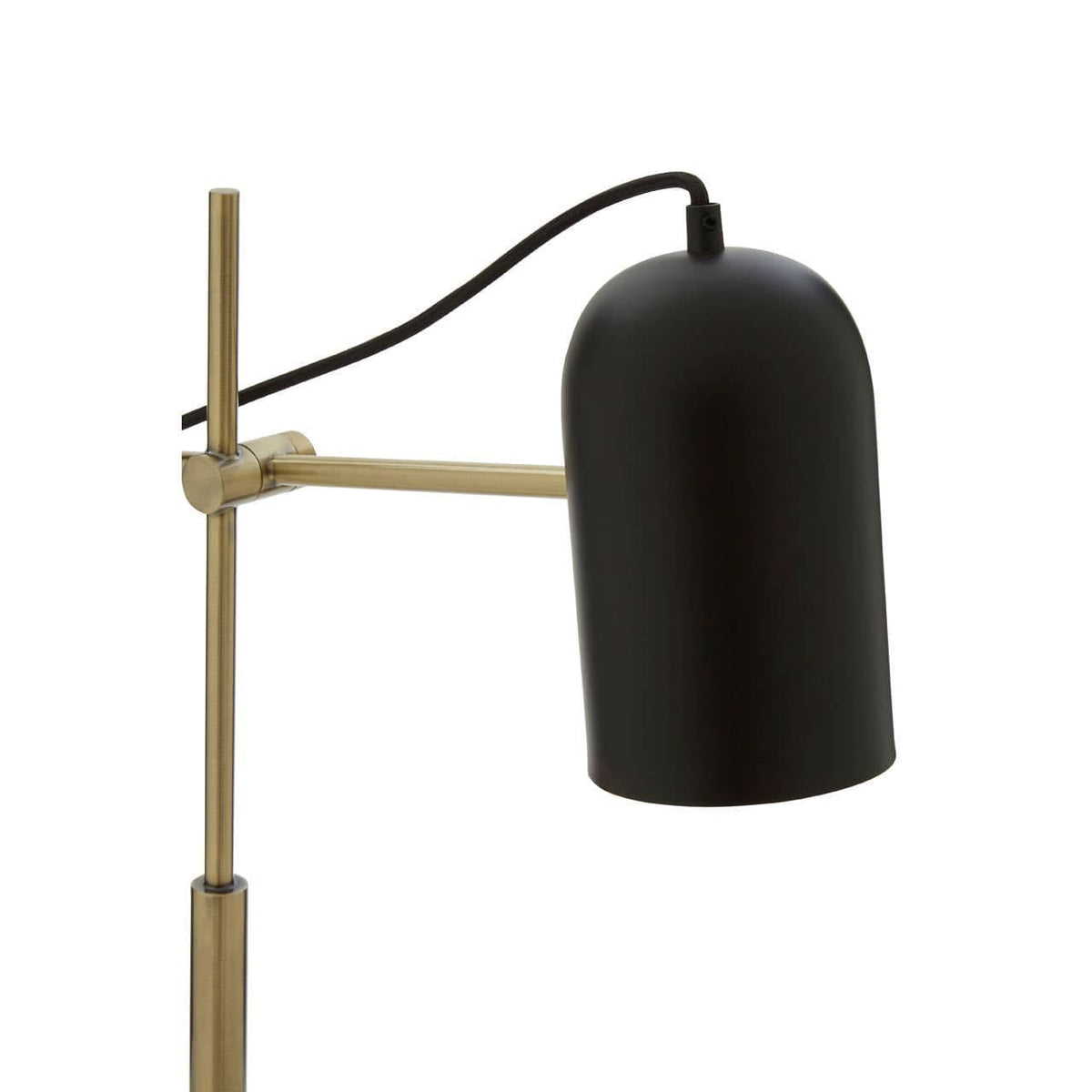 Hamilton Interiors Lighting Equipose Black and Gold Desk Lamp with Marble Base House of Isabella UK