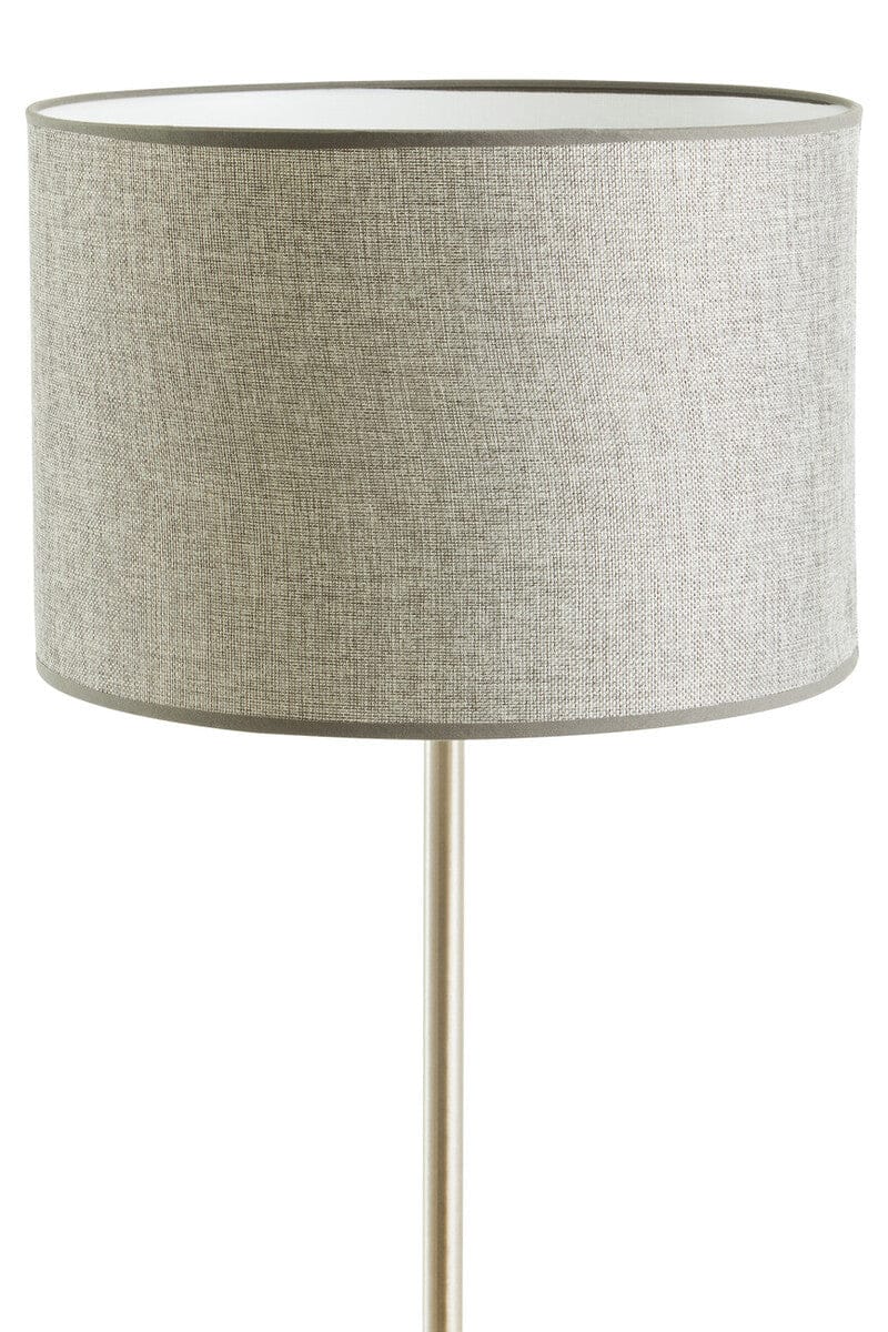Hamilton Interiors Lighting Forma Chrome Floor Lamp with Cream Shade House of Isabella UK