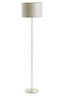 Hamilton Interiors Lighting Forma Chrome Floor Lamp with Cream Shade House of Isabella UK