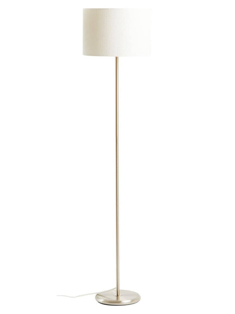 Hamilton Interiors Lighting Forma Cream Waffle Effect Shade Floor Lamp House of Isabella UK