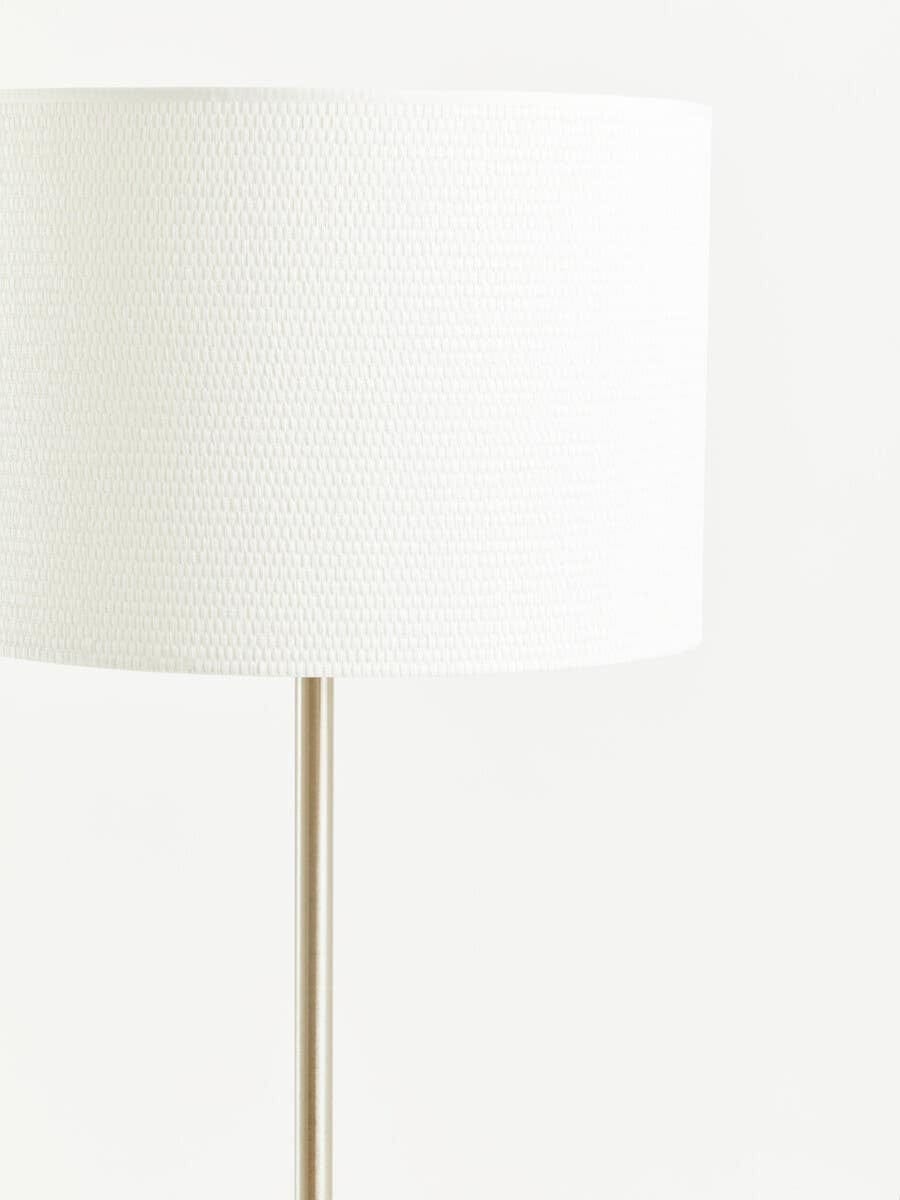 Hamilton Interiors Lighting Forma Cream Waffle Effect Shade Floor Lamp House of Isabella UK