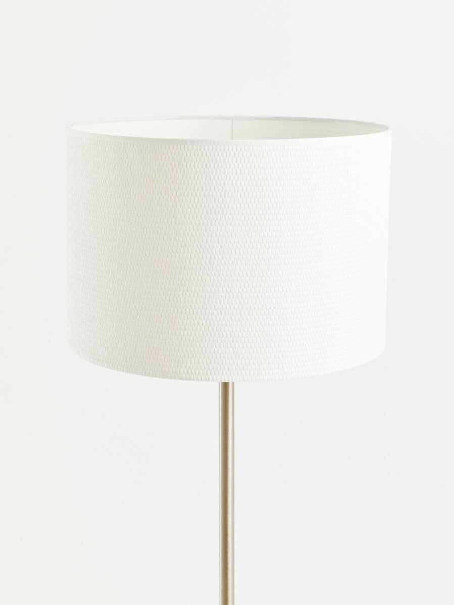 Hamilton Interiors Lighting Forma Cream Waffle Effect Shade Floor Lamp House of Isabella UK