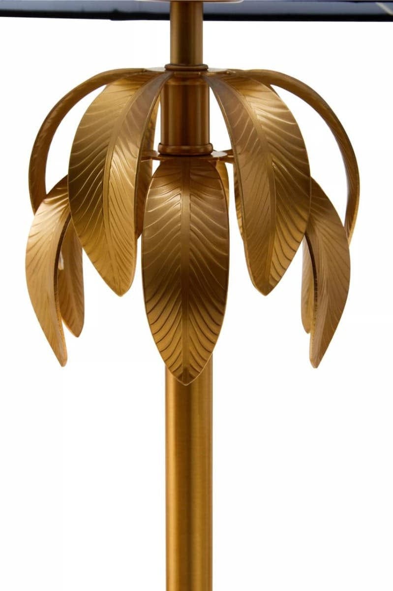 Hamilton Interiors Lighting Herta Gold Finish Palm Tree Design Table Lamp House of Isabella UK