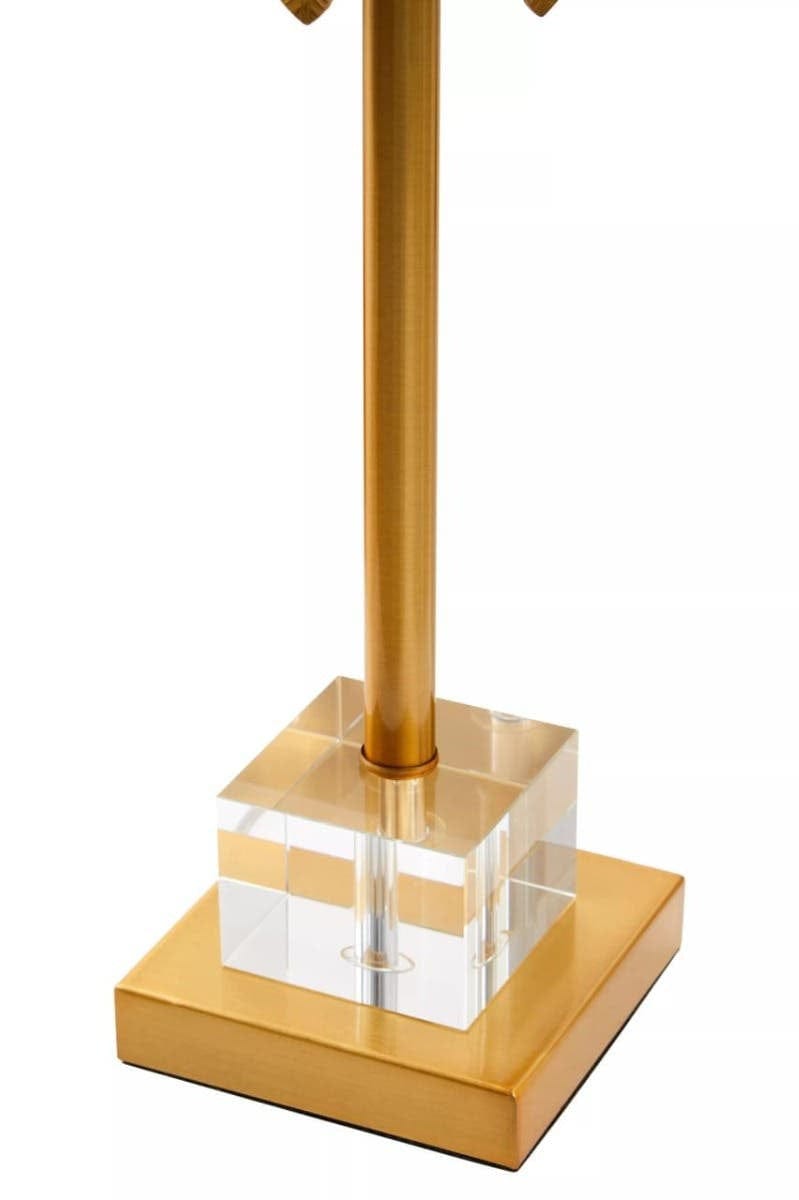 Hamilton Interiors Lighting Herta Gold Finish Palm Tree Design Table Lamp House of Isabella UK