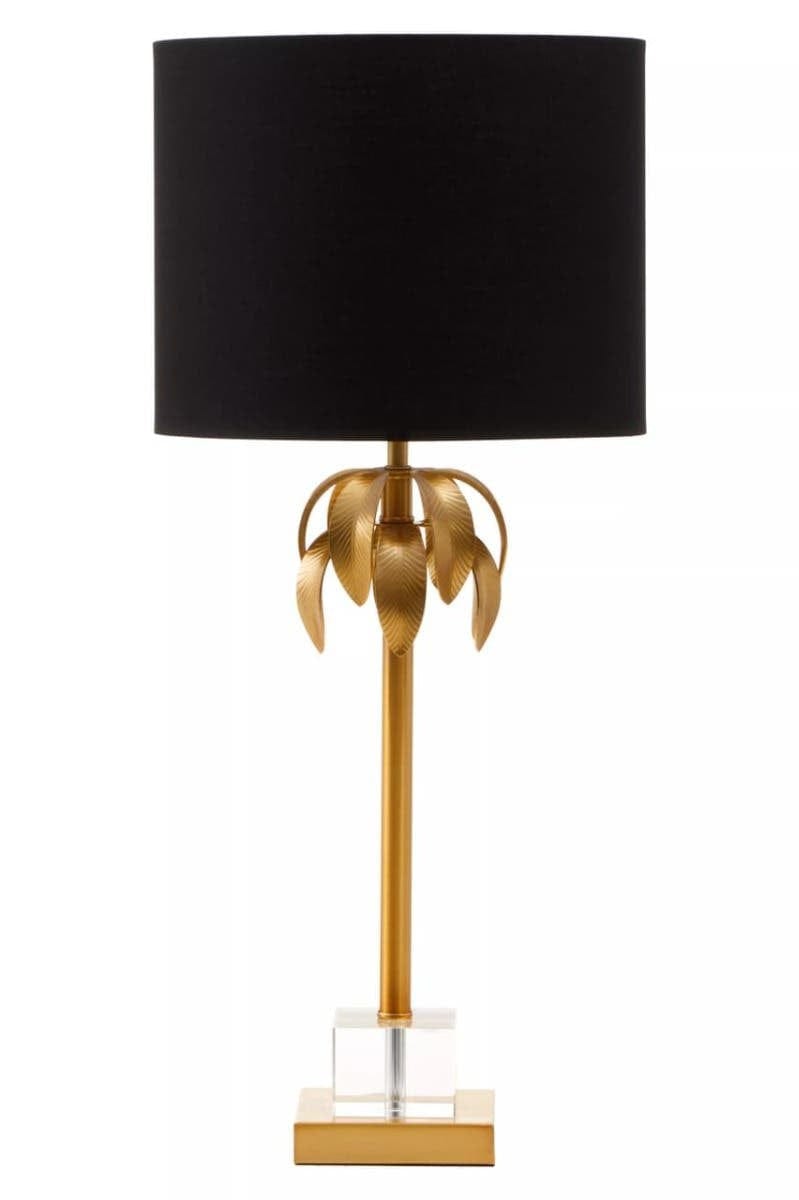 Hamilton Interiors Lighting Herta Gold Finish Palm Tree Design Table Lamp House of Isabella UK