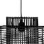 Hamilton Interiors Lighting Jaya Black Rattan Overlapping Pendant Light House of Isabella UK