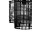 Hamilton Interiors Lighting Jaya Black Rattan Overlapping Pendant Light House of Isabella UK