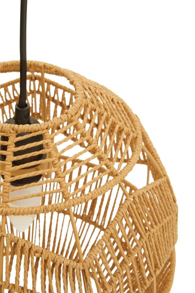 Hamilton Interiors Lighting Jaya natural Paper Rope Pendant Light House of Isabella UK