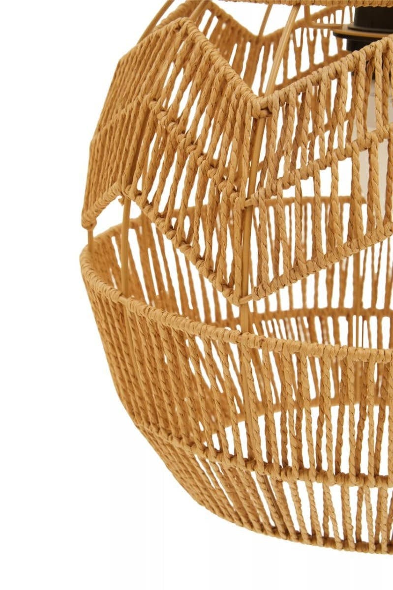 Hamilton Interiors Lighting Jaya natural Paper Rope Pendant Light House of Isabella UK